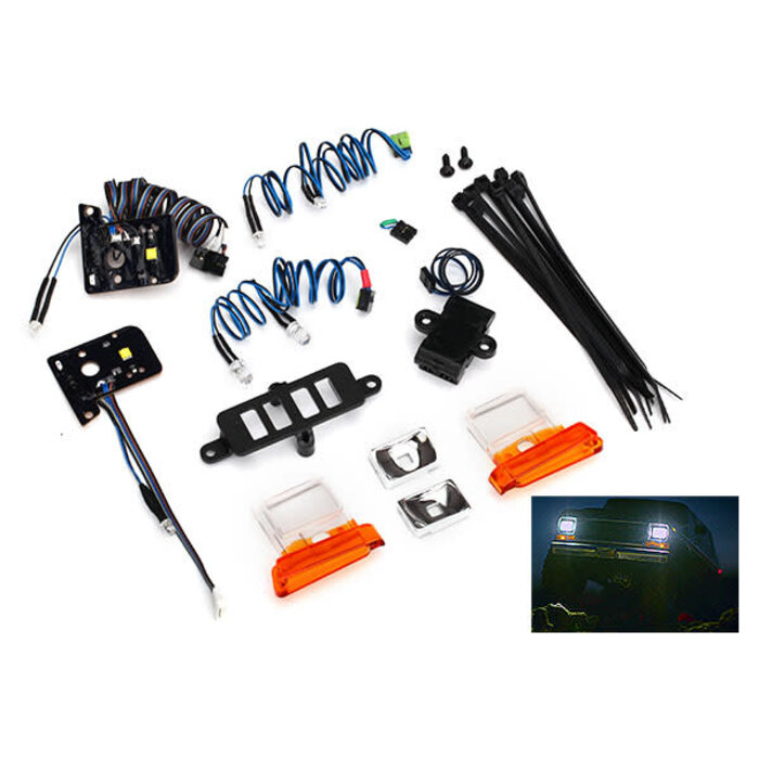 Traxxas 8036R - LED Light Set (contains headlights, tail lights, side marker lights, and distribution block) (Fits #8010 or 9230 series bodies, requires #8028 power supply)