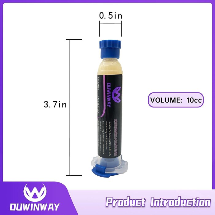 No Clean Soldering Flux, Solder Flux Soldering Paste No Clean Easy Tinning 10cc for Electronics Maintenance Repair
