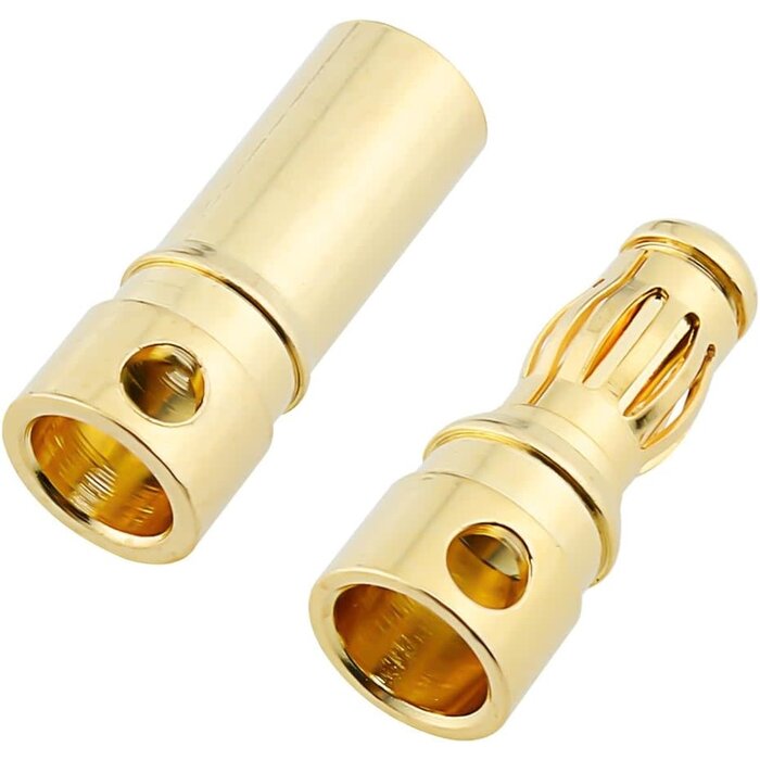 HobbyPark  Products 3.5mm Male / Female Gold Plated Bullet Connectors Plugs - 10 Pair #1102