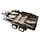 Machined Alloy Flatbed Dual Axle Car Trailer Kit for 1/10 Scale RC 580x320x110mm C27733BLACK