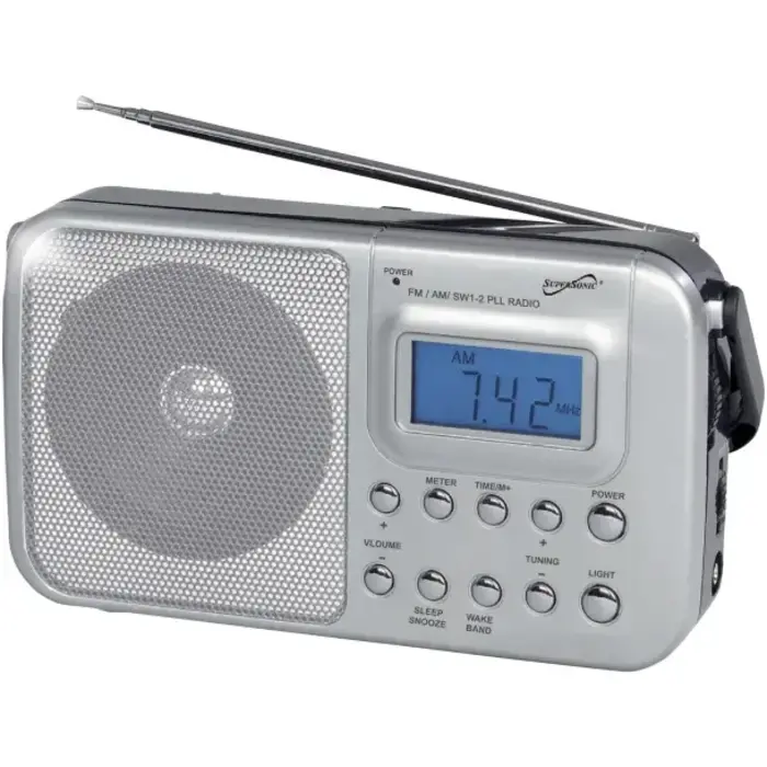 SSCSC1091 - Supersonic® Portable 4-Band AM/FM/SW 1–2 Radio