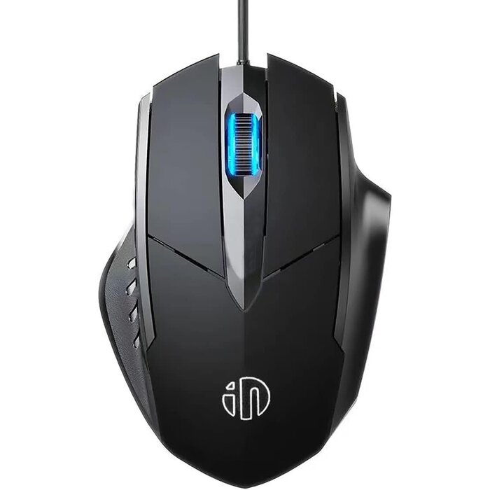 WIRED-3-BUTTON - Censprin USB Computer Mouse Wired, Silent Click Corded Mouse 3-Button Wired Optical Mouse, Office and Home Mice, Ergonomic Shape for Windows Computers, Macs, iPad, PC and Laptops