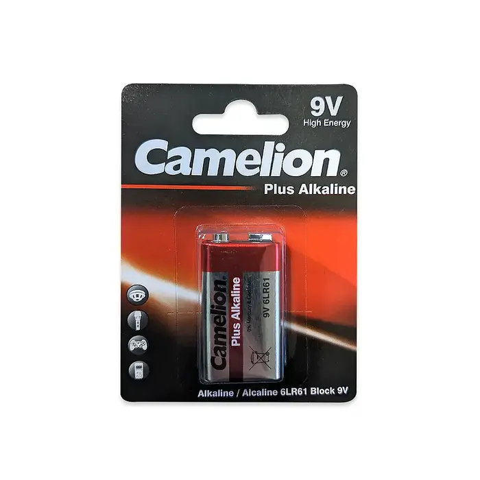 Camelion Camelion 9 Volt Plus Alkaline Blister Battery Pack of 1