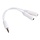 6 Inch 2.5mm Gold Plated Audio Stereo Y Splitter Adapter Cable (White)