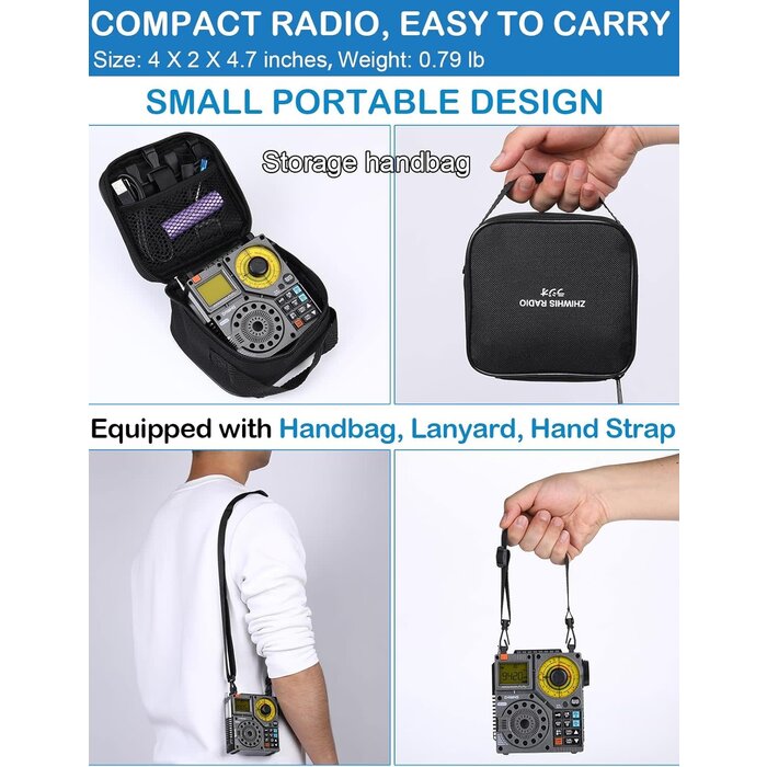 Shortwave Radio with FM, AM, VHF, WB, SW | 5-band