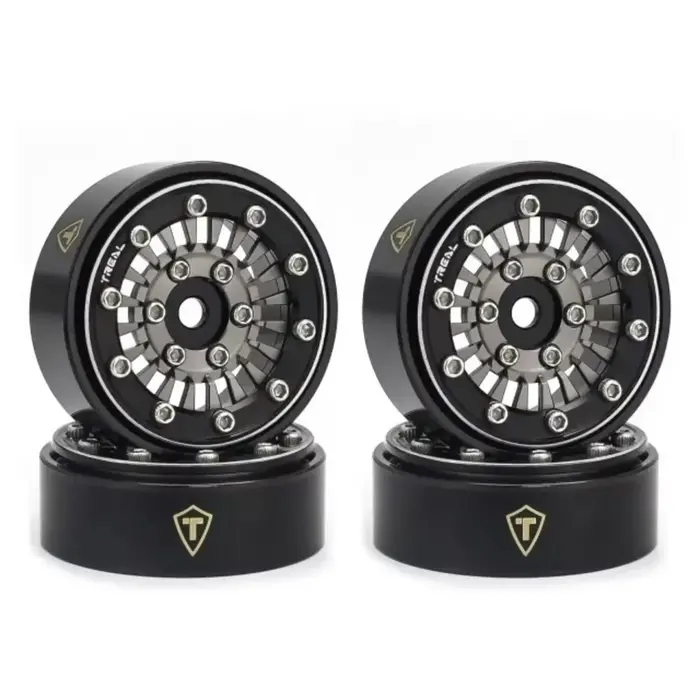 TREAL SCX24 Beadlock Wheels (Type C, 1.0")