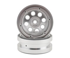 Redcat Racing Redcat Aluminum 1.9" Beadlock 12mm Hex Wheel w/Rings (Silver) (2)