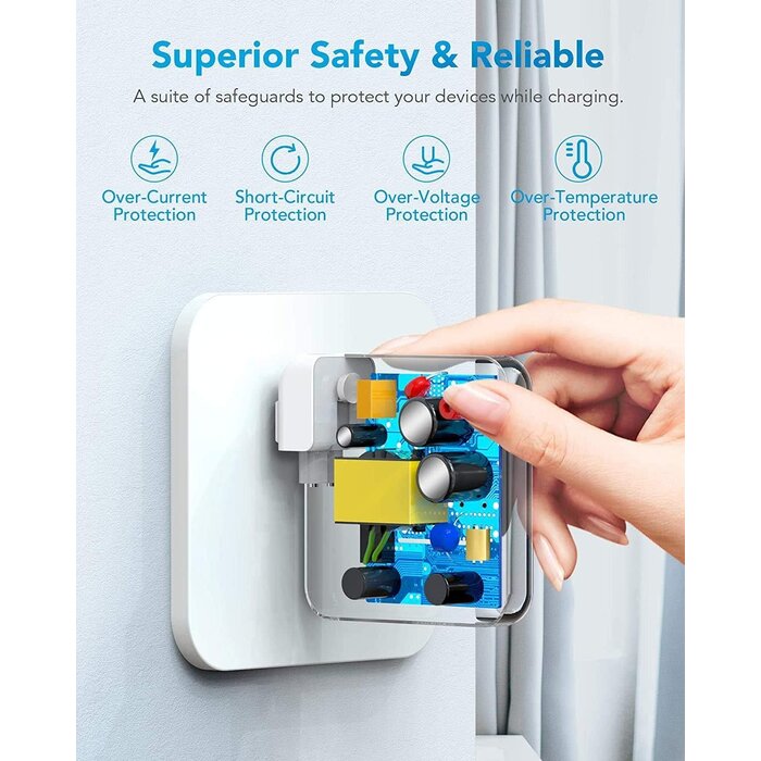 USBC2MAG3 - Keyiyou - 96W Mac Book Pro Charger - USB-C to Mag 3(PD 3.1 28V) Power Adapter,Compatible with Mac Book Pro/Mac Book Air 15,14,13 Inch M1 M2 Pro/Max from 2023,2022,2021(Include 6.6ft 5A Cable USB c to Mag 3)