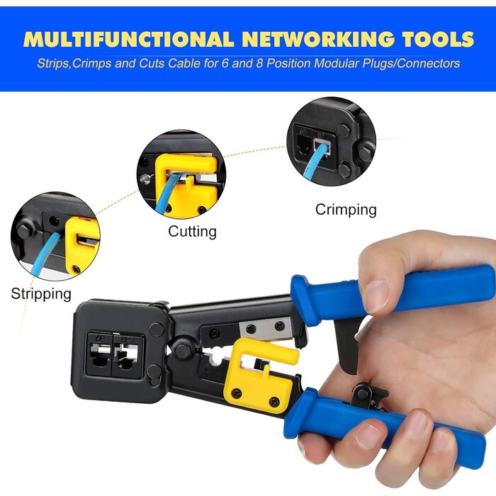RJ45/Cat6 Crimp Tool Kit