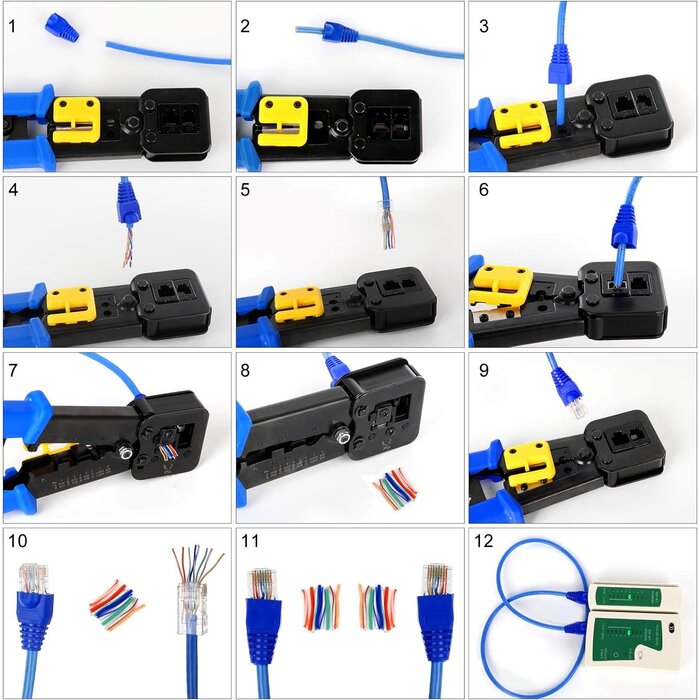RJ45/Cat6 Crimp Tool Kit