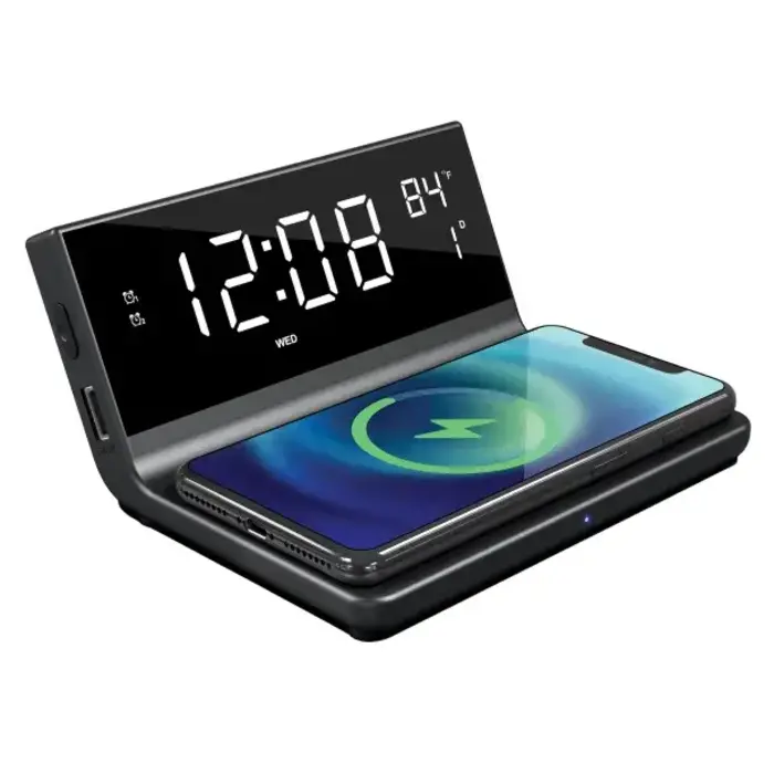 Dual Wake USB Charging Clock Radio
