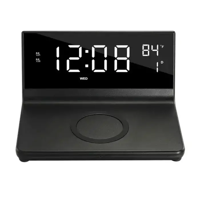 Dual Wake USB Charging Clock Radio