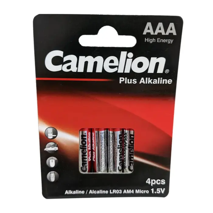 Camelion Camelion AAA Plus Alkaline Eco Blister Batteries Pack of 4