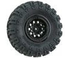 RPM 1/10 Revolver Crawler Front/Rear 2.2 Wheels with Wide Base, 12mm Hex, Black (2)