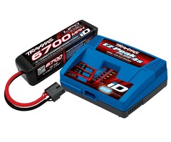 Traxxas 2998 - 4s LiPo Completer w/ EZ Peak 4s Charger (includes #2981 iD charger (1), #2890X 6700mAh 14.8V 4-cell 25C LiPo battery (1))