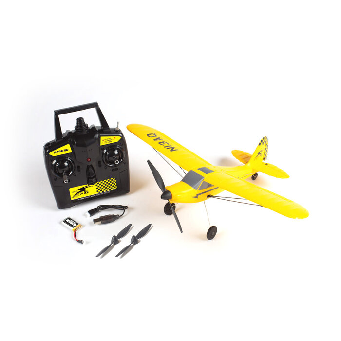 RageRC RGRA1118 - Sport Cub S2 400 Micro 3-Channel RTF Airplane with PASS (Pilot Assist Stability Software) System