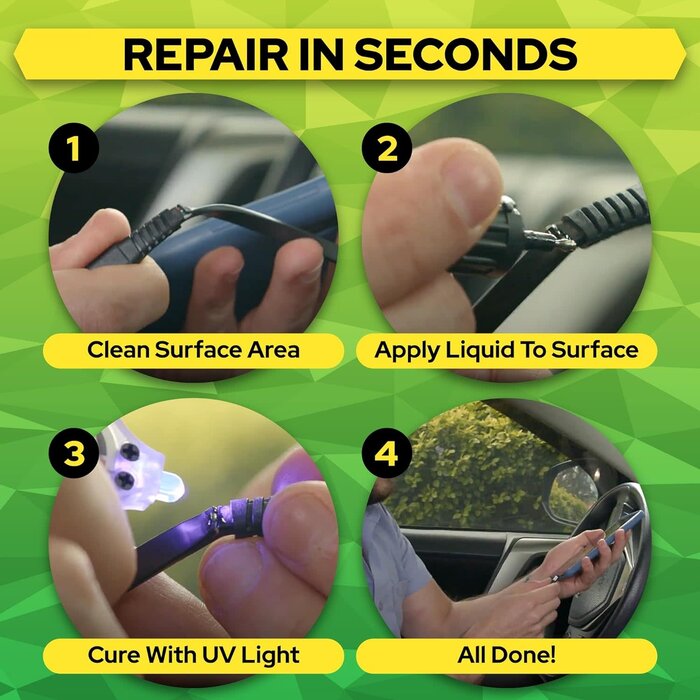 Bondic GO UV Glue Kit with Light, Super Glue, Liquid Plastic Welding Kit, (3ml) Adhesive Epoxy UV Glue, Bonds & Cures Instantly, Non-Toxic UV Resin Glue, Heat-Resistant & Waterproof, 1PK