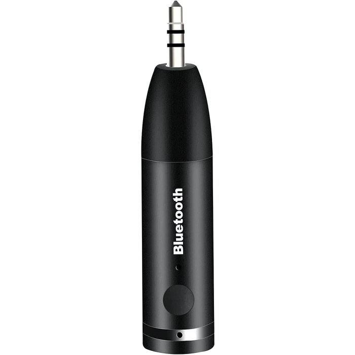KROMEN 5689-RECEIVER - KROMEN Bluetooth Aux Adapter, Wireless Bluetooth Car Adapter, Mini Portable 3.5mm Aux Receiver for Car, Headphones, Home Stereo Music System (Black)