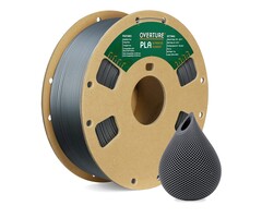 OVERTURE PLA Filament 1.75mm PLA 3D Printer Filament, 1kg Cardboard Spool (2.2lbs), Dimensional Accuracy +/- 0.02mm, Fit Most FDM Printer (Space Gray)