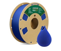 OVERTURE PLA Filament 1.75mm PLA 3D Printer Filament, 1kg Cardboard Spool (2.2lbs), Dimensional Accuracy +/- 0.02mm, Fit Most FDM Printer (Blue)