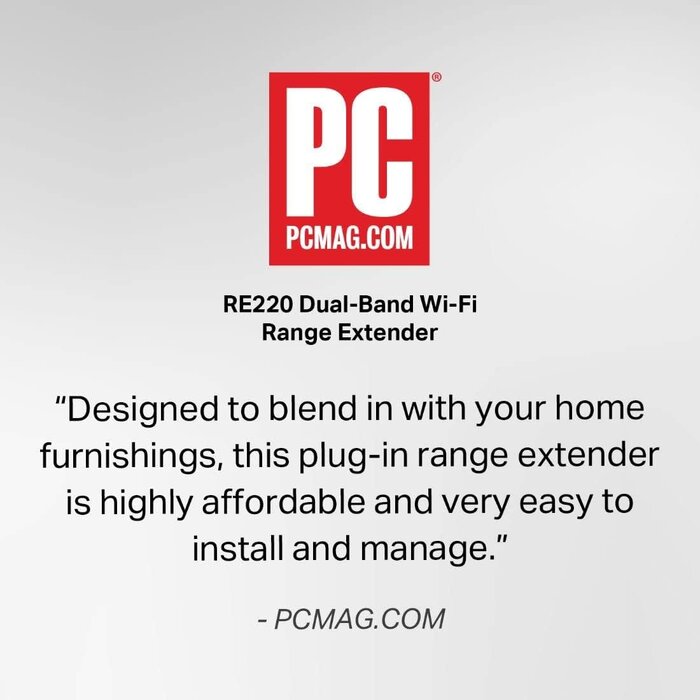 A15 WiFi Extender AC750 Covers Up to 1200 Sq.ft and 20 Devices Up to 750Mbps Dual Band WiFi Range Extender Certified for AC750