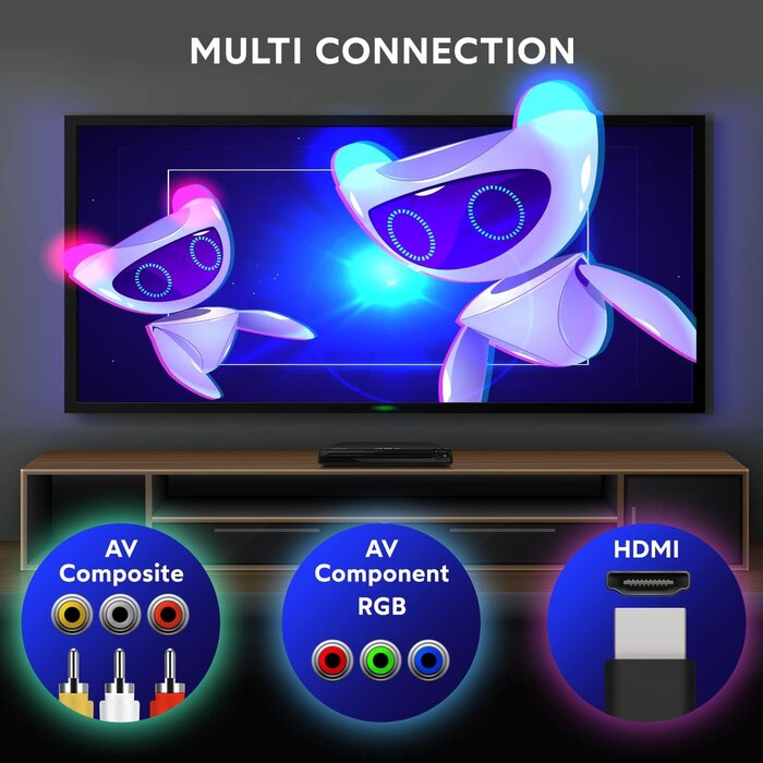 DVD100 - Oakcastle Compact DVD Player with Included HDMI | Multi Region Disc Playback | 1080 HD Upscaling | HDMI, RCA, & AV Connectivity | USB, MP3, & CD Playback | Easy Use Remote Control Included | OAKCASTLE DVD100