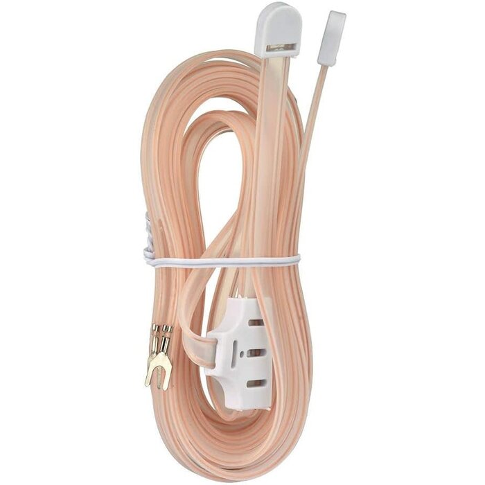 DIPOLE-FM-ANT - Bingfu FM Dipole Antenna 300 Ohm FM Antenna with 2 Pin Bare Wire Twin Lead for Indoor Digital HD Radio Table Top FM Radio Home Stereo Receiver AV Audio Video Home Theater Receiver HDTV TV Tuner