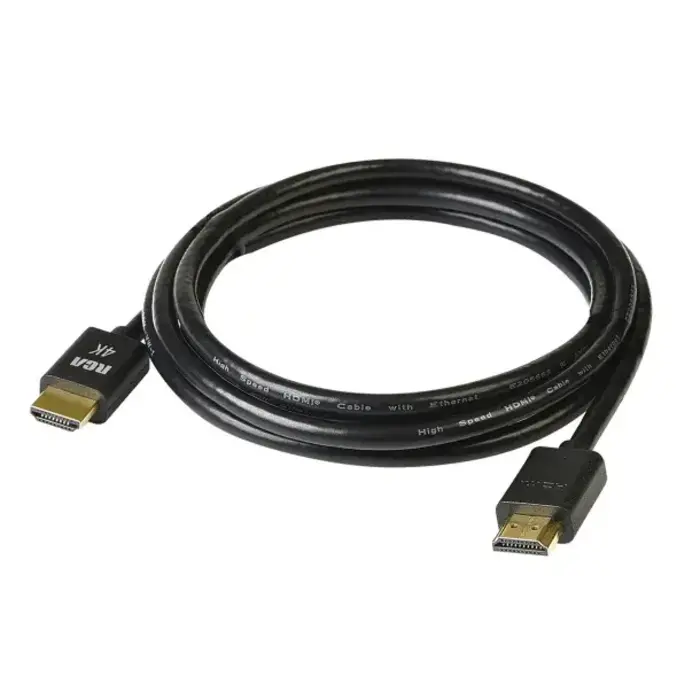 RCA RCADH3HHR - RCA 4K Digital Plus High Speed HDMI® Cable with Ethernet, Black (3 Ft.)