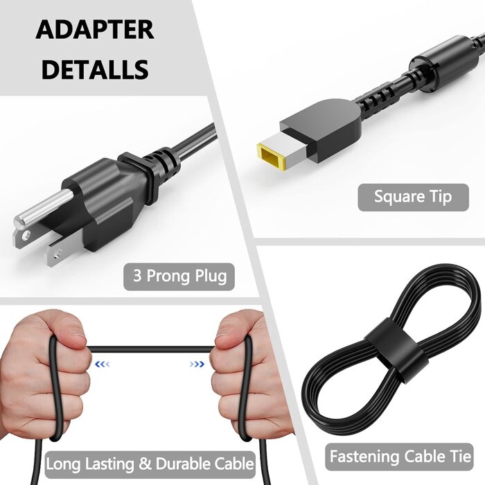 ‎SK90B200850 - FUTUROSP 170W 20V 8.5A Laptop Charger Replacement for Lenovo Thinkpad P50 P51 P52 P53 P70 P71 P73 W540 W541 T540P P15 P17 P15V P15G T15G T15P P1 Power Adapter Supply Cord