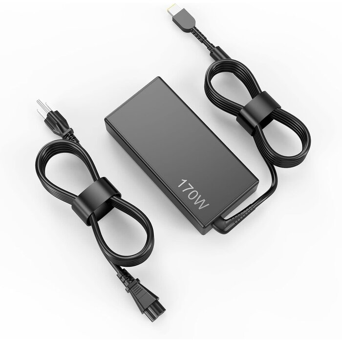 zhiywoll SL195334 - 170w thinkpad ac Charger for Lenovo thinkpad P50 P51 P52 P53 P70 P71 P73 W540 W541 T540P P15 P17 P15V P15G T15G T15P P1 Power Adapter Supply Cord 8.5a, 240V