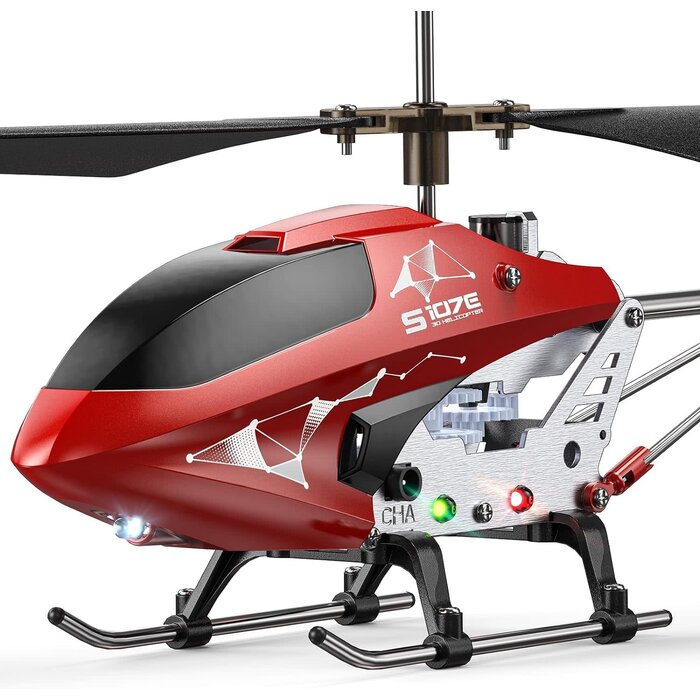 Syma SYMA LED Light Remote Control Helicopter, Altitude Hold, One Key Take Off/Landing, 3.5 Channel, Gyro Stabilizer, High & Low Speed, Suitable for Kids and Beginners