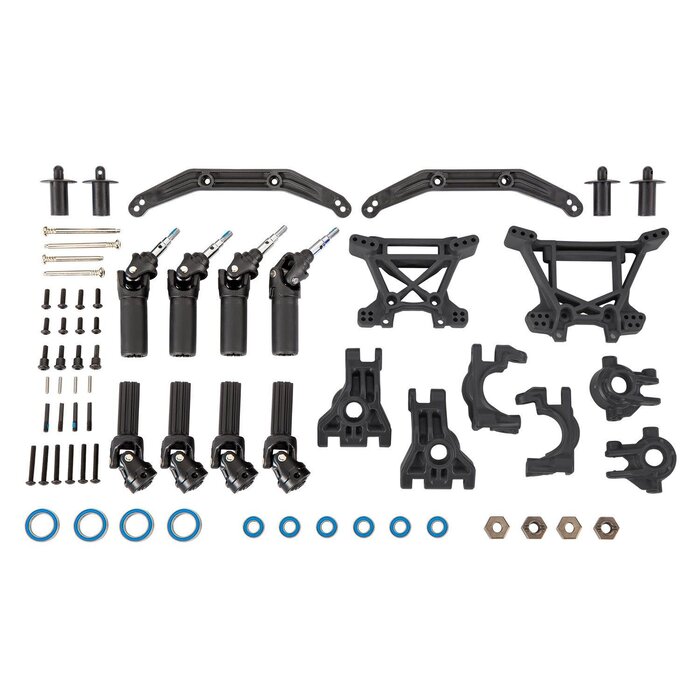 Traxxas 9080 - Outer Driveline & Suspension Upgrade Kit, extreme heavy duty, black