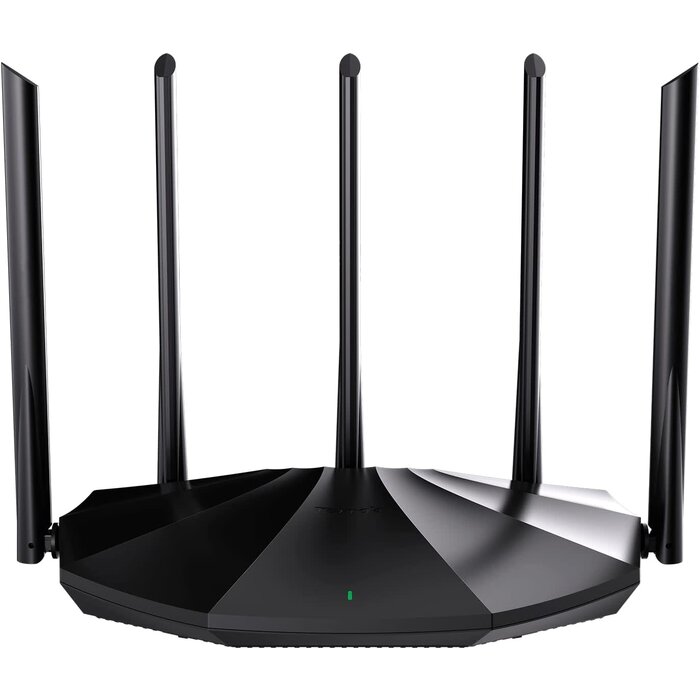 RX2Pro - Tenda WiFi 6 Router for Home, WiFi speeds up to 1501Mbps (2.4GHz: 300Mbps, AX1500 Dual Band Gigabit Router for Wireless Internet, Long Range Coverage with 5 * 6dBi High-Gain Antennas, 4 Gigabit Ports, Support WPA3, IPv6, Parental Control (RX2Pro)