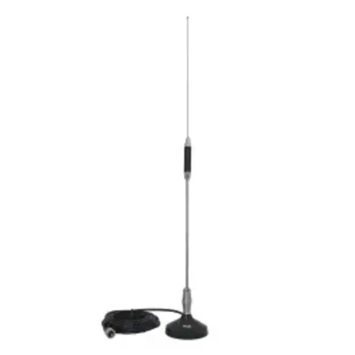 WSP703HC - Center-Load Stainless Steel Whip CB Magnet-Mount Antenna Kit with 3-1/2-Inch Magnet and Cable