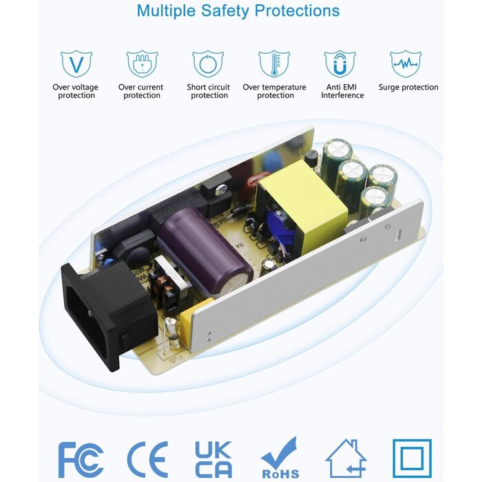 ALITOVE ALT-1205 - ALITOVE AC to DC Converter 12V 5A 60W 100-240V to 12V Car Cigarette Lighter Socket AC/DC Power Adapter Power Supply for Car Vacuum Cleaner Car Fan Car MP3 Other Car Devices Under 60W
