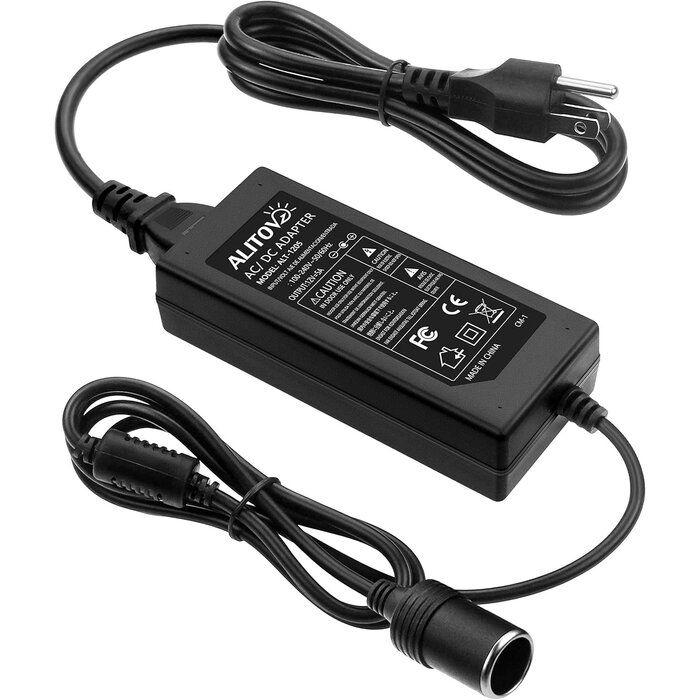 ALITOVE ALT-1205 - ALITOVE AC to DC Converter 12V 5A 60W 100-240V to 12V Car Cigarette Lighter Socket AC/DC Power Adapter Power Supply for Car Vacuum Cleaner Car Fan Car MP3 Other Car Devices Under 60W