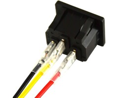 IEC320 C14 Panel Mount Plug Adapter, 250V 10A Inlet Power Connector