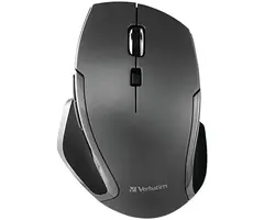 Verbatim VTM98621 - Verbatim® Cordless Blue-LED Deluxe Notebook Mouse, Ergonomic, 6 Buttons, 2.4 GHz (Graphite)