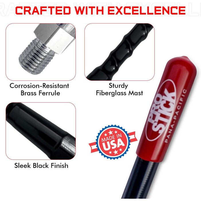 PROSTICK CB-ANTENNA-PROSTICK - Prostick 3` Foot Fiberglass 1000 Watt - Black CB Radio Antenna