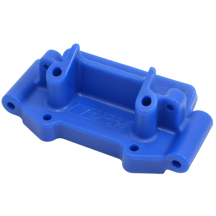 RPM RPM73755 - Blue Front Bulkhead for Traxxas 1/10 2WD Vehicles
