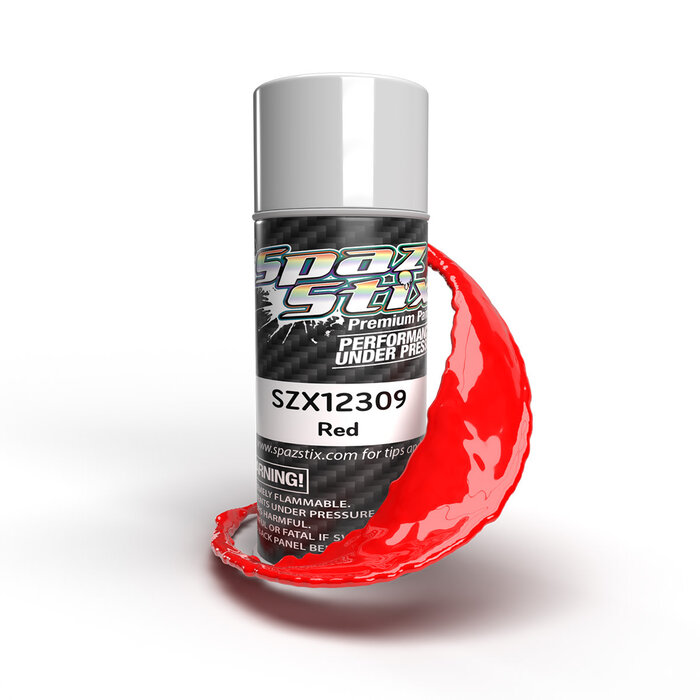 SZX12309 - Solid Red Aerosol Paint, 3.5oz Can