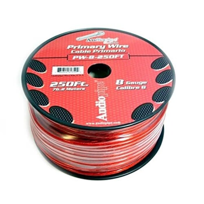 DB Link Elite Superflex Soft-Touch Power Wire (8 Gauge, Red, 250 Ft.)