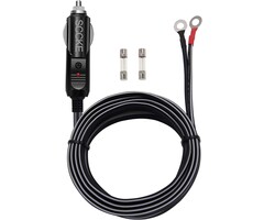 SCCKE0002B - SCCKE Heavy-Duty 20A 14.8ft / 4.5m 14 AWG Male Plug Cigarette Lighter Adapter Power Supply to Two Eyelet Terminals for Car Inverter Air Pump Electric Cup and DIY