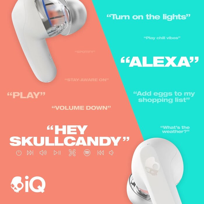 SkullCandy S2RLW-Q751 - Rail® True Wireless Earbuds - Bone