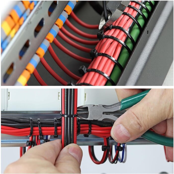 MECCANIXITY 3IN-ZIPTIES-25PK - MECCANIXITY 25 Pack 3 Inch 11 Lbs Cable Zip Ties Self-Locking Small Nylon Cable Tie Wraps 1/8" for Cord Management, Black