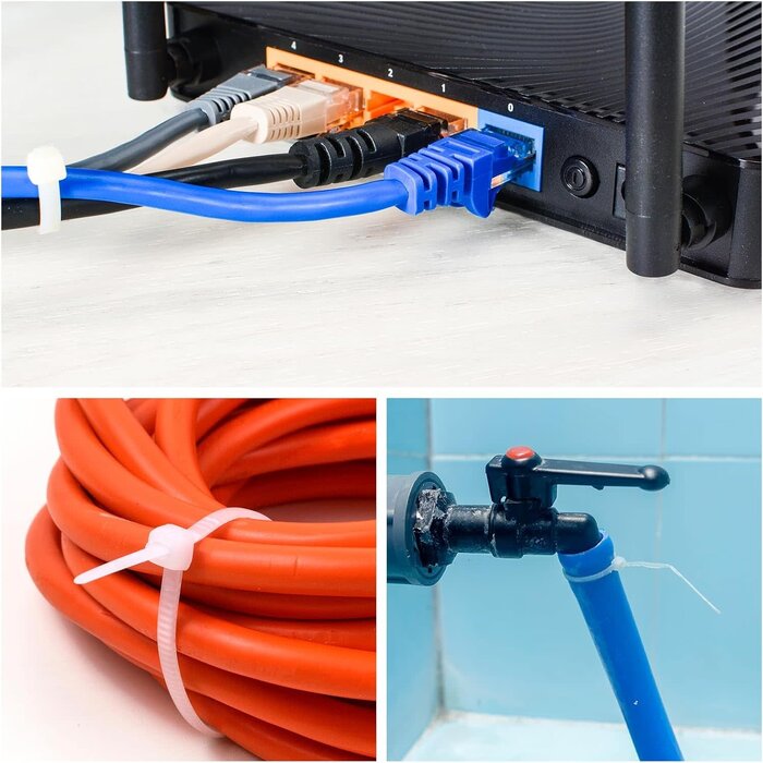 MECCANIXITY 3IN-ZIPTIES-25PK - MECCANIXITY 25 Pack 3 Inch 11 Lbs Cable Zip Ties Self-Locking Small Nylon Cable Tie Wraps 1/8" for Cord Management, Black