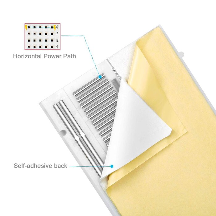 Chanzon Breadboard with 400 Tie Points (BB-801) Solderless Prototype Kit Universal PCB Bread Board Plus 2 Power Rail and Adhesive Back for Small DIY Kits Arduino Proto Raspberry rasp Pi Project