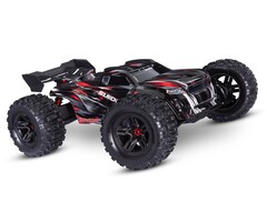 Traxxas Sledge® 1/8 scale 4WD brushless monster truck. Fully assembled, Ready-To-Race®, with TQi™ 2.4GHz radio system, VXL-6s™ power system, belted Sledgehammer® tires, and ProGraphix® clipless body.