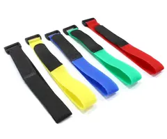 INTEGY C24836 - Multicolor 300mm Battery Strap (5) for RC Car, Boat, Helicopter & Airplane