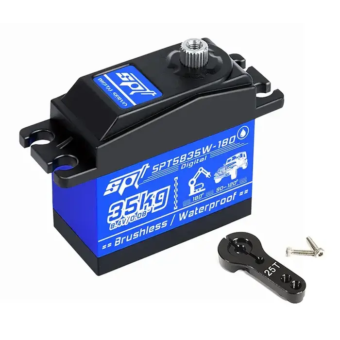 INTEGY C30396 - SPT5835W-180 35kg MG 40x20x40mm Digital Waterproof Brushless Servo w/ Horn